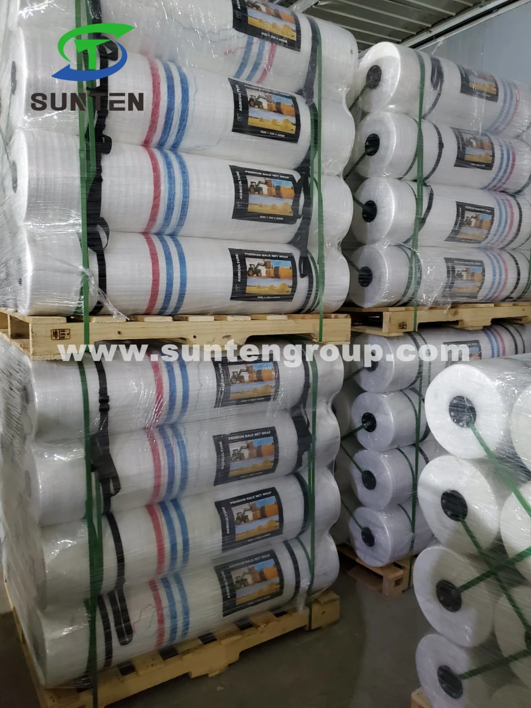 PE/Polyethylene/PP/Plastic/Agricultural White Packing Round Silage/Grass Hay Bale/Bales Wrap Net for Paraguay/Uraguay